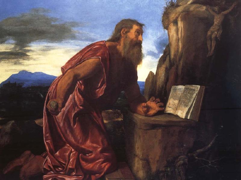SAVOLDO, Giovanni Girolamo Saint Jerome Germany oil painting art